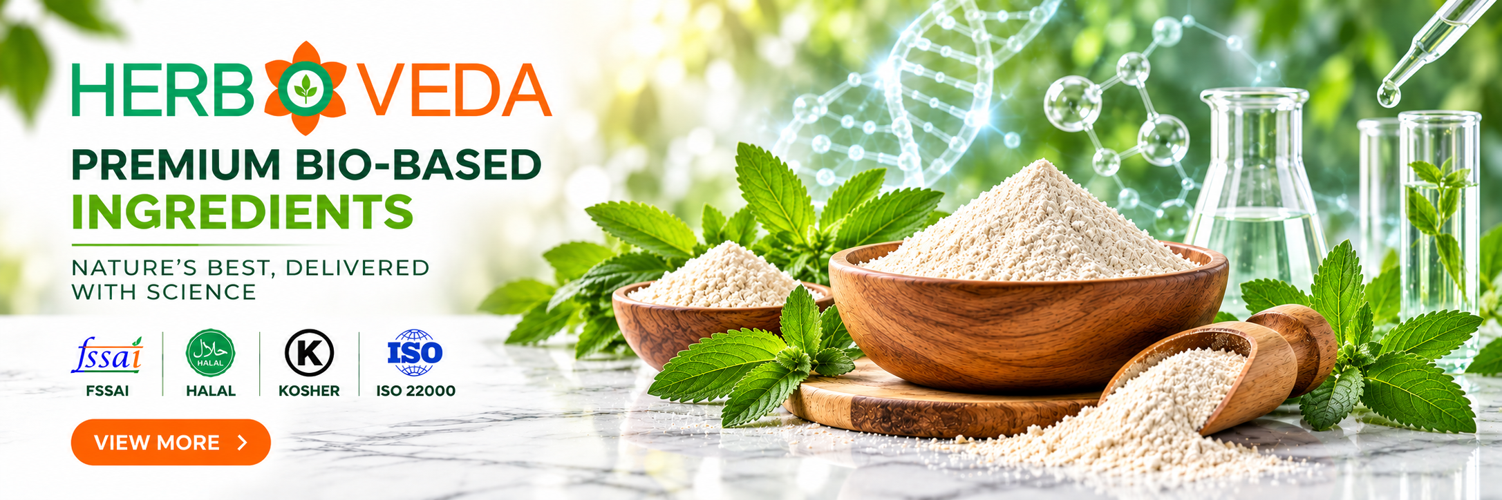 HerboVeda Bio-Based Stevia Banner
